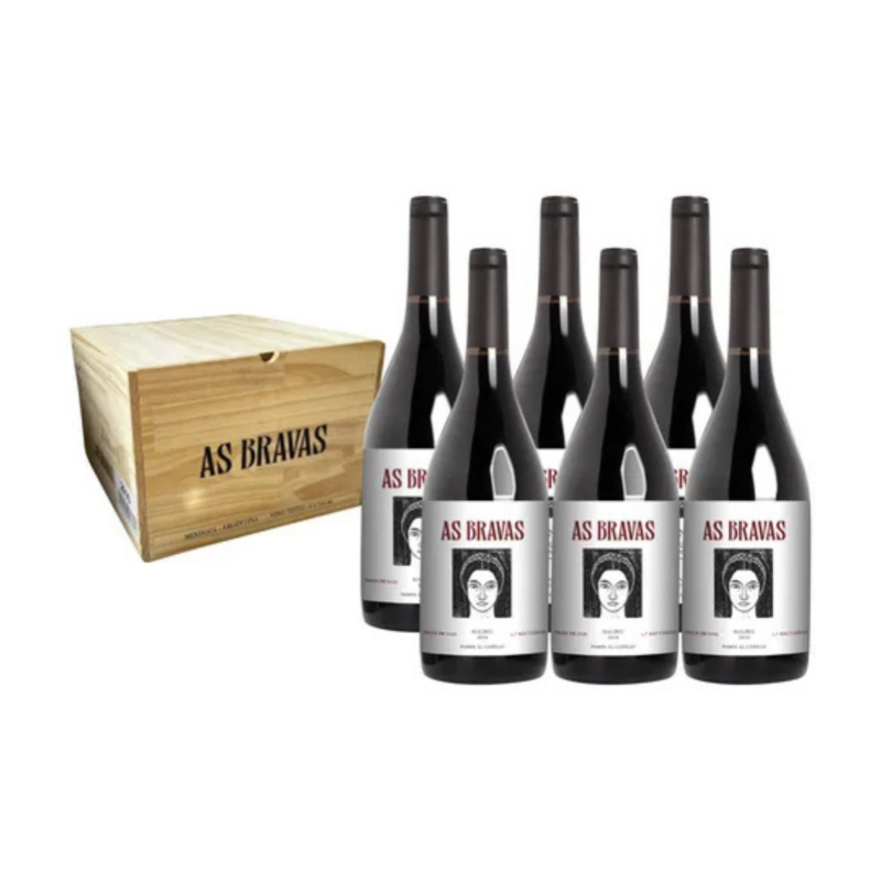 As Bravas Malbec 2017 x6